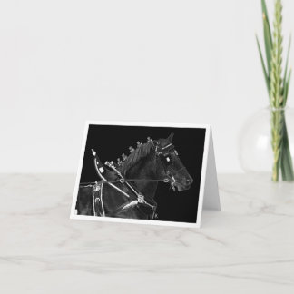 Draught Horse Note Card - "Percheron Power"