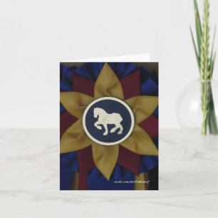Draught Horse Rosette Note Card