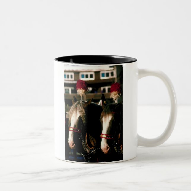 Draught Horse Tandem Two-Tone Coffee Mug (Right)
