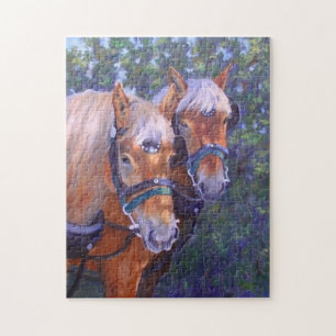 Draught Horses Fine Art Puzzle