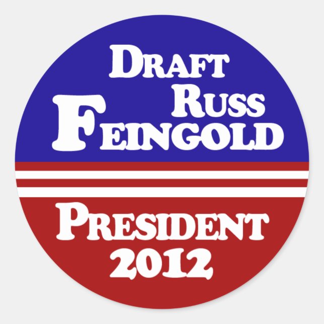 Draught Russ Feingold Lapel Sticker (Front)