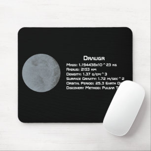 Draugr (PSR B1257+12 b) Technical Data Mouse Mat