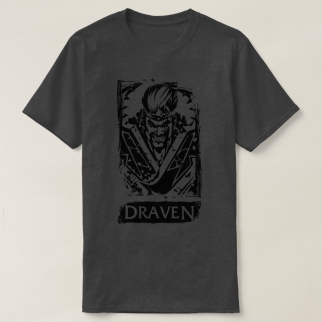 Draven With Spinning Axes T-Shirt (Design Front)