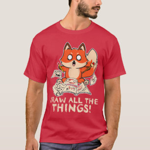 Draw Allhehings Fo Sketching Art Otaku Comics Anim T-Shirt