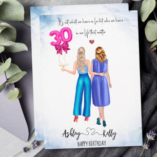  Draw Best Friend 30th Happy Birthday Card