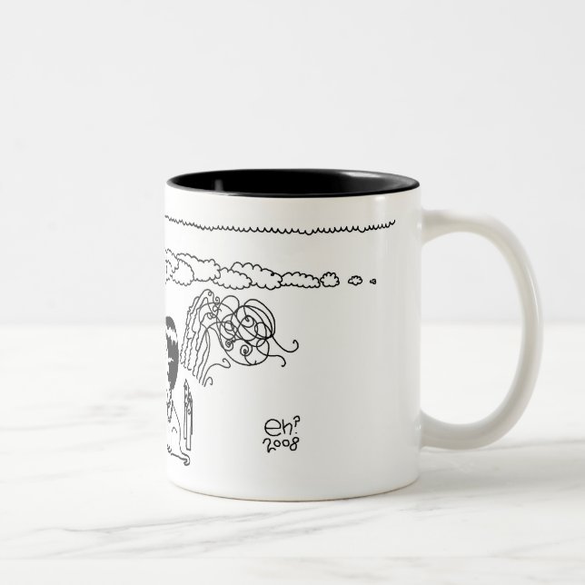 Draw Me Two-Tone Coffee Mug (Right)
