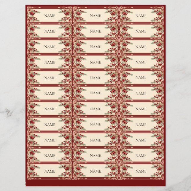 Draw Names Secret Santa Christmas Office Game  (Front)