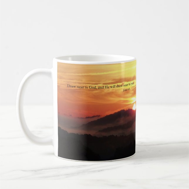 Draw Near Sunrise Mug (Left)