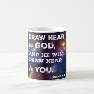 Draw Near to God Design Coffee Mug