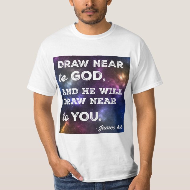 Draw Near to God Design T-Shirt (Front)