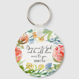 Draw near to God   James 4:8 Key Ring