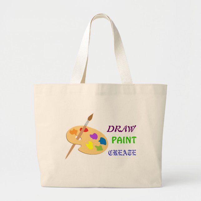 Draw Paint Creat artist palette art bag (Front)