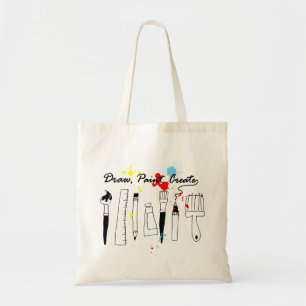 Draw Paint Create Color Tote Bag