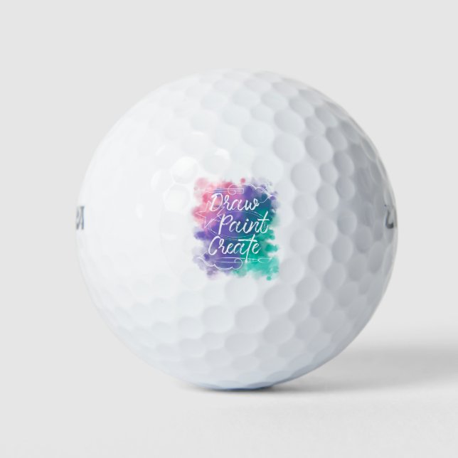 Draw, Paint, Create Golf Balls (Front)