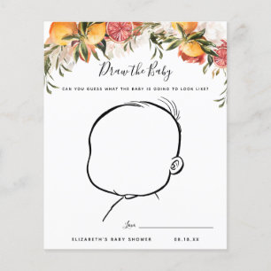 Draw the Baby Baby Shower Game