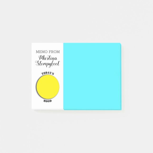 Draw your own emoji today's mood post-its post-it notes (Front)