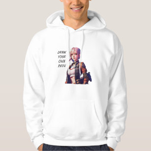 "draw your own path " motivational hoodie
