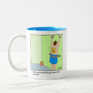 Drawing a Blank - Acupuncturist - Customize it Two-Tone Coffee Mug