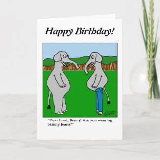 Drawing a Blank - Elephant - Customise it Card