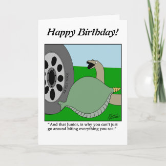 Drawing a Blank - Snake Bites Tire - Customise it Card