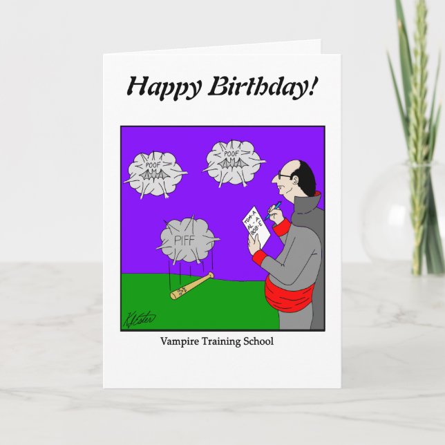 Drawing a Blank - Vampire School - Customise it Card (Front)