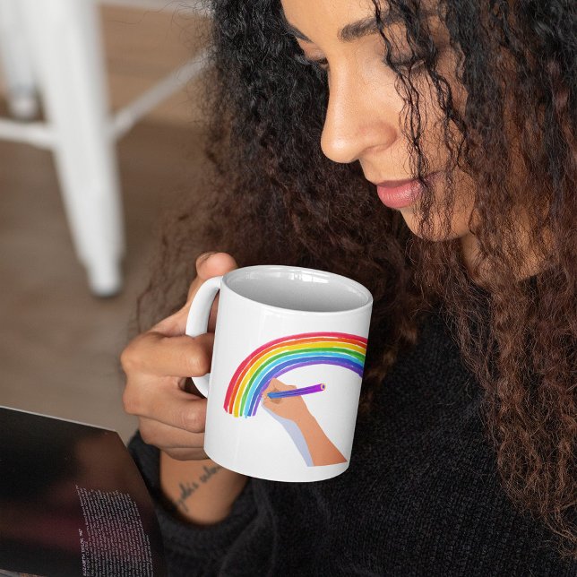Drawing A Rainbow Coffee Mug (Creator Uploaded)