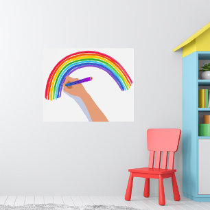 Drawing A Rainbow Poster