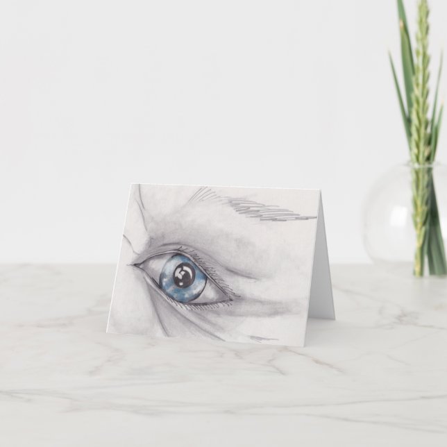 Drawing and an eye card (Front)