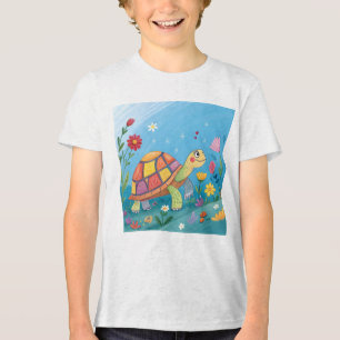 Drawing Baby Turtle Tri-Blend Shirt