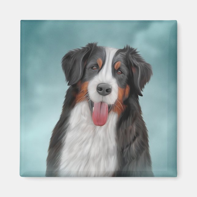 Drawing Bernese Mountain Dog 21 Magnet (Front)