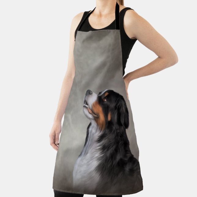 Drawing Bernese Mountain Dog Apron (Insitu)