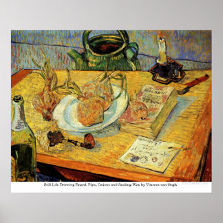 Drawing Board, Pipe and Onions - Vincent van Gogh Poster