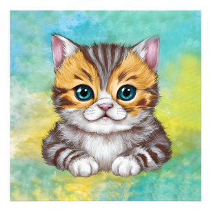 Drawing Cat Photo Print