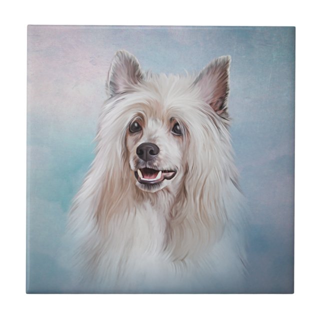 Drawing Chinese crested dog Medium Gift Bag Mouse  Tile (Front)