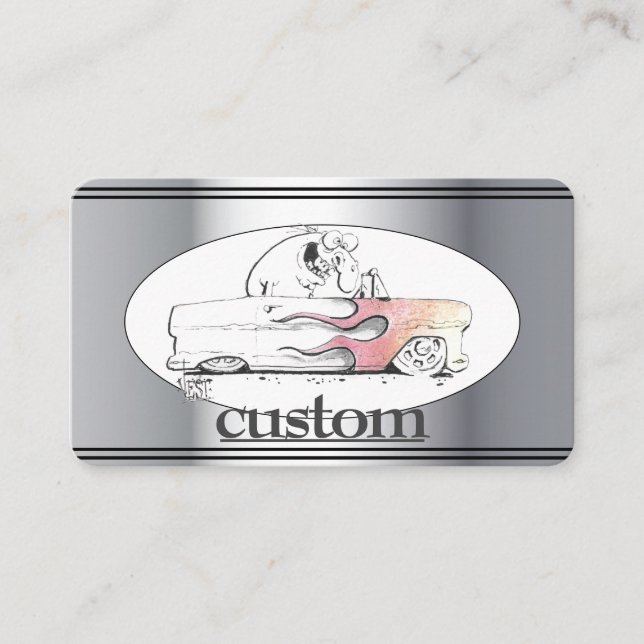  Drawing Custum Auto business card (Front)