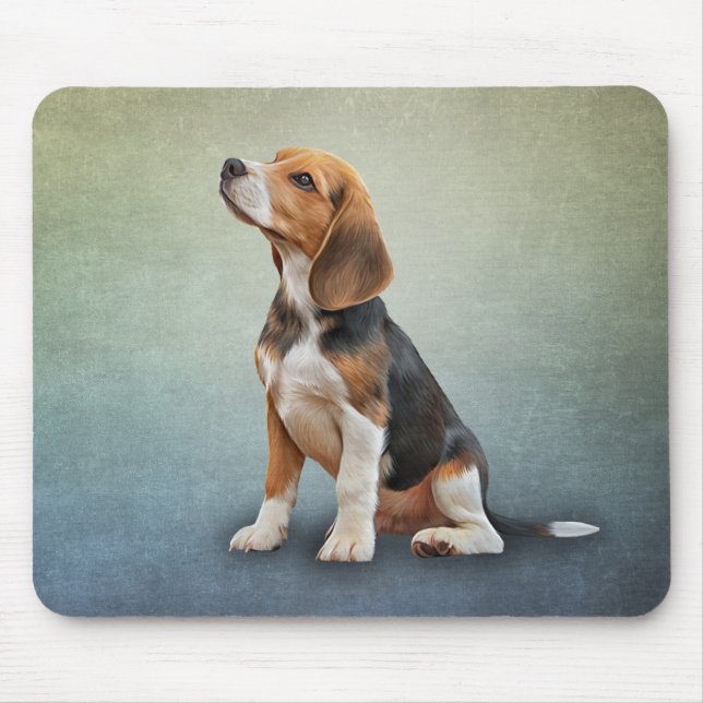 Drawing Dog Beagle 7 Mouse Mat (Front)