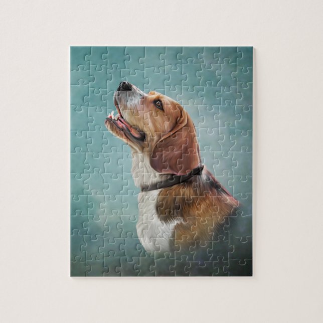 Drawing Dog Beagle Jigsaw Puzzle (Vertical)