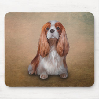 Drawing Dog Cavalier King Charles Spaniel Mouse Mat