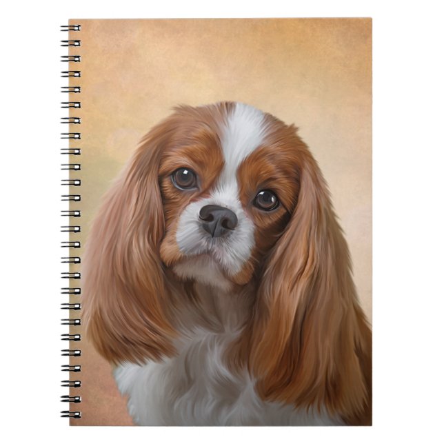 Drawing Dog Cavalier King Charles Spaniel Notebook (Front)