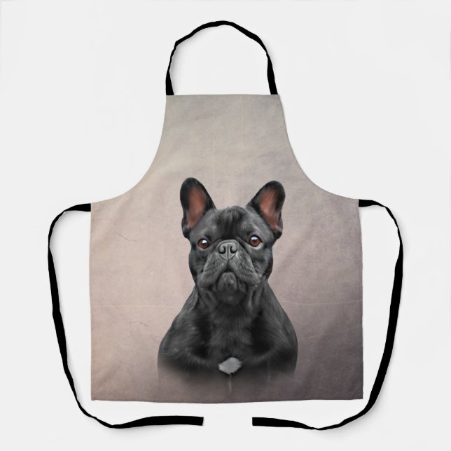 Drawing dog French Bulldog Apron (Front)