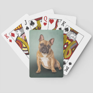 Drawing dog French Bulldog Playing Cards