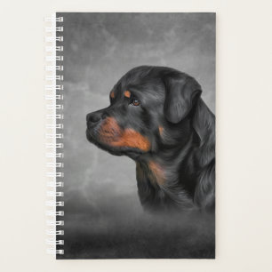 Drawing dog rottweiler planner