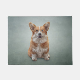 Drawing Dog Welsh Corgi Doormat