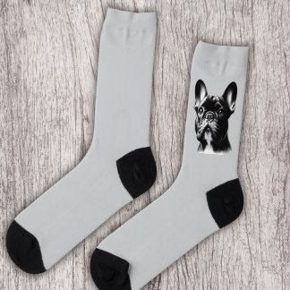 Drawing French Bulldog Socks