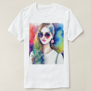 Drawing Girl Illustration, Fashion Girl, woman T-Shirt