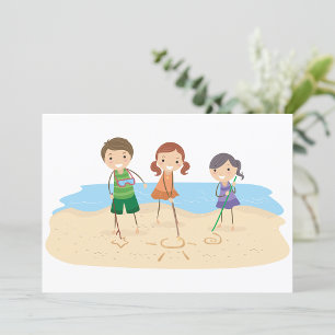 Drawing In The Sand Invitations