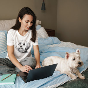 Drawing Maltese Dog T-Shirt