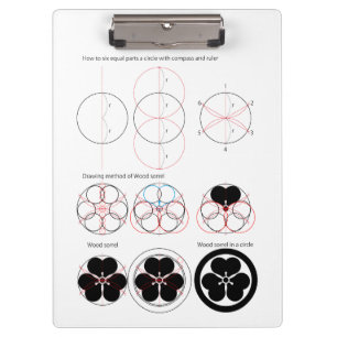 Drawing method of Wood sorrel Clipboard