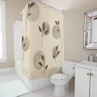 drawing moon shower curtain
