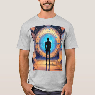 Drawing of a body silhouette T-Shirts